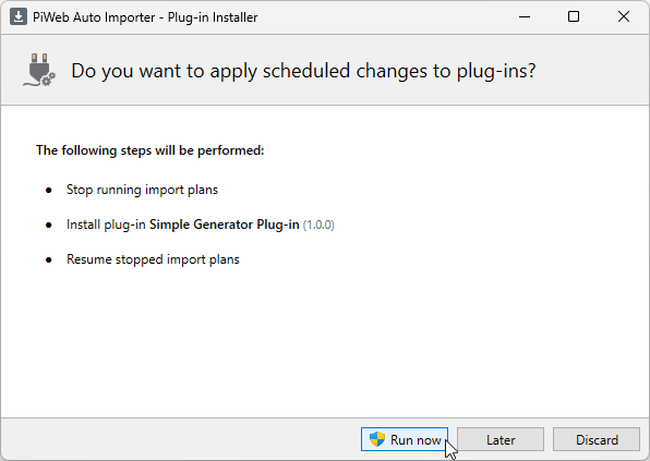 Plug-in Installer