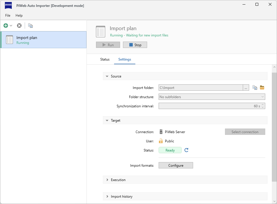 Auto Importer import plan